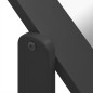 vidaXL Specchio Autoportante Nero 45,5x47,5x160 cm Legno Multistrato