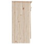 vidaXL Credenza ALTA 112x35x73 cm in Legno Massello di Pino