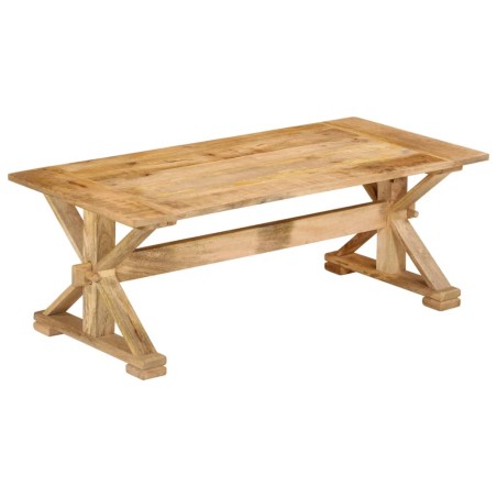 vidaXL Tavolino da Salotto 110x52x40 cm in Legno Massello di Mango