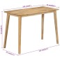 vidaXL Tavolo da Pranzo 112x52x76 cm in Legno Massello di Mango vidaXL Tavolo da Pranzo 112x52x76 cm in Legno Massello di Mango