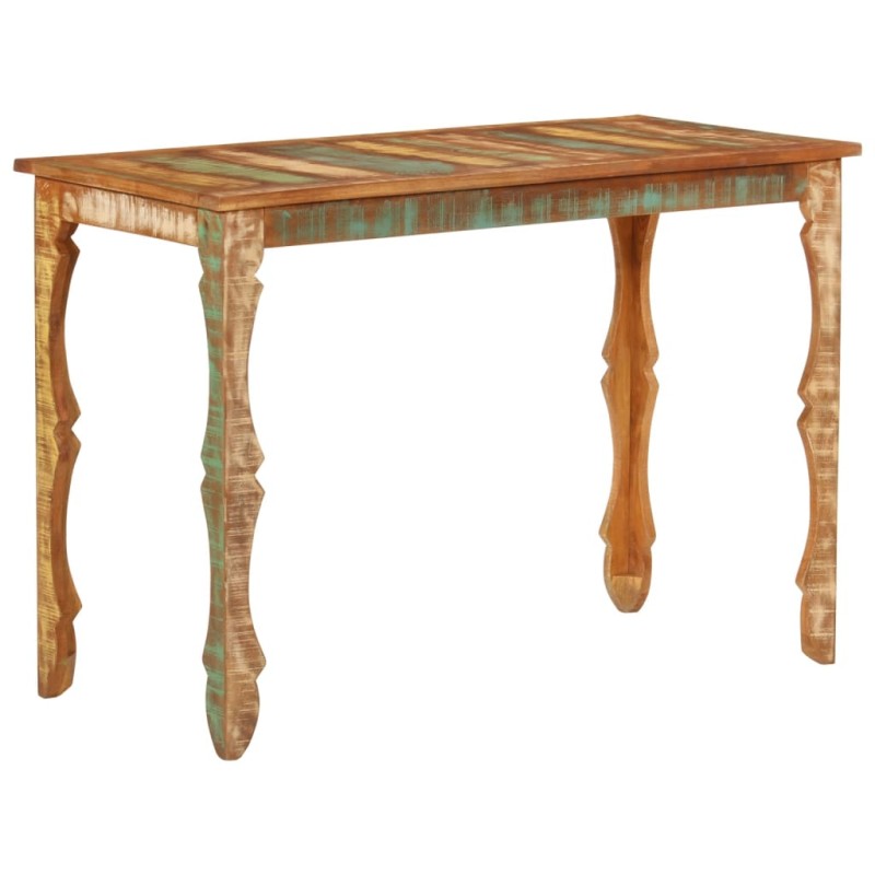 vidaXL Tavolo da Pranzo 110x52x76 cm in Legno Massello di Recupero vidaXL Tavolo da Pranzo 110x52x76 cm in Legno Massello di Recupero