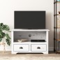 vidaXL Mobile TV 2 Cassetti BODO 91x43x56cm Legno Massello Pino Bianco vidaXL Mobile TV 2 Cassetti BODO 91x43x56cm Legno Massello Pino Bianco