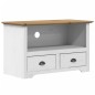 vidaXL Mobile TV 2Cassetti BODO 91x43x56cm Legno Massello Pino Marrone vidaXL Mobile TV 2Cassetti BODO 91x43x56cm Legno Massello Pino Marrone