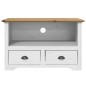 vidaXL Mobile TV 2Cassetti BODO 91x43x56cm Legno Massello Pino Marrone vidaXL Mobile TV 2Cassetti BODO 91x43x56cm Legno Massello Pino Marrone
