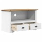 vidaXL Mobile TV 2Cassetti BODO 91x43x56cm Legno Massello Pino Marrone vidaXL Mobile TV 2Cassetti BODO 91x43x56cm Legno Massello Pino Marrone