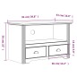 vidaXL Mobile TV 2Cassetti BODO 91x43x56cm Legno Massello Pino Marrone vidaXL Mobile TV 2Cassetti BODO 91x43x56cm Legno Massello Pino Marrone