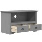 vidaXL Mobile TV 2 Cassetti BODO 91x43x56cm Legno Massello Pino Grigio vidaXL Mobile TV 2 Cassetti BODO 91x43x56cm Legno Massello Pino Grigio