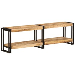 vidaXL Mobile Porta TV 140x30x40 cm in Legno Massello di Mango