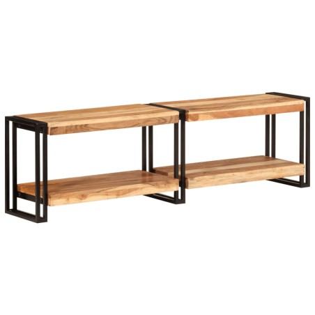vidaXL Mobile Porta TV 140x30x40 cm in Legno Massello di Acacia