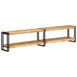 vidaXL Mobile Porta TV 200x30x40 cm in Legno Massello di Mango