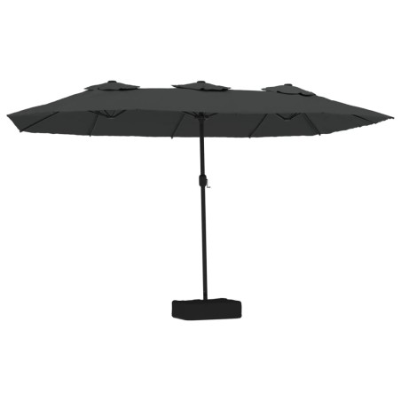 vidaXL Ombrellone a Doppia Testa Antracite 449x245 cm