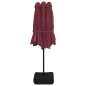 vidaXL Ombrellone a Doppia Testa Rosso Bordeaux 449x245 cm vidaXL Ombrellone a Doppia Testa Rosso Bordeaux 449x245 cm