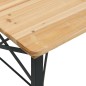 vidaXL Set Tavolo Birreria Pieghevole 3 pz in Legno Massello di Abete vidaXL Set Tavolo Birreria Pieghevole 3 pz in Legno Massello di Abete