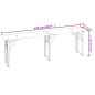 vidaXL Set Tavolo Birreria Pieghevole 3 pz in Legno Massello di Abete vidaXL Set Tavolo Birreria Pieghevole 3 pz in Legno Massello di Abete