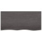 vidaXL Ripiano Muro Grigio Scuro 100x50x6 cm Massello Rovere Trattato vidaXL Ripiano Muro Grigio Scuro 100x50x6 cm Massello Rovere Trattato