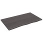 vidaXL Ripiano Muro Marrone Scuro 100x60x2 cm Massello Rovere Trattato vidaXL Ripiano Muro Marrone Scuro 100x60x2 cm Massello Rovere Trattato