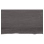 vidaXL Ripiano Muro Grigio Scuro 100x60x6 cm Massello Rovere Trattato