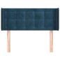 Testiera ad Orecchio Blu Scuro 103x16x78/88 cm in Velluto Testiera ad Orecchio Blu Scuro 103x16x78/88 cm in Velluto