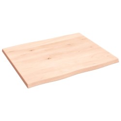 vidaXL Piano per Tavolo 60x50x2 cm in Rovere Non Trattato Bordi Vivi