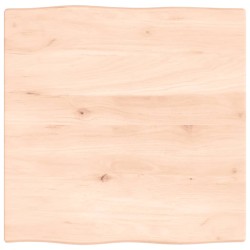 vidaXL Piano per Tavolo 60x60x2 cm in Rovere Non Trattato Bordi Vivi