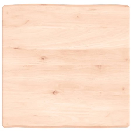 vidaXL Piano per Tavolo 60x60x6 cm in Rovere Non Trattato Bordi Vivi