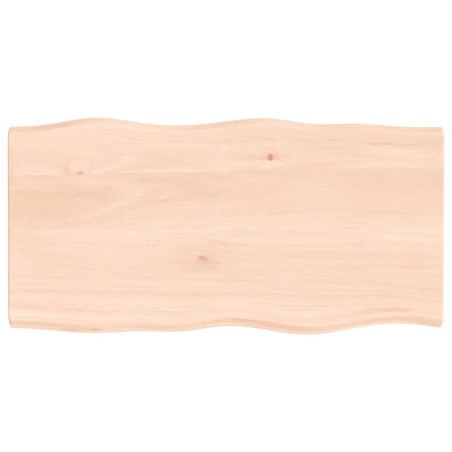 vidaXL Piano per Tavolo 80x40x2 cm in Rovere Non Trattato Bordi Vivi