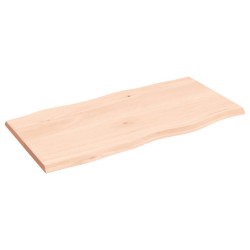 vidaXL Piano per Tavolo 80x40x2 cm in Rovere Non Trattato Bordi Vivi