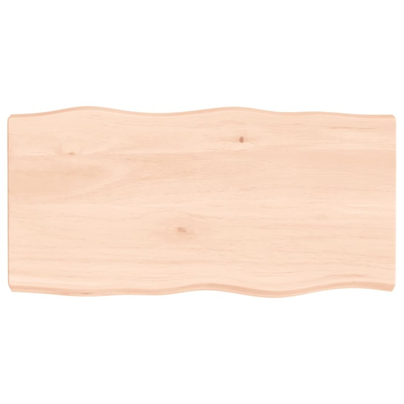 vidaXL Piano per Tavolo 80x40x6 cm in Rovere Non Trattato Bordi Vivi vidaXL Piano per Tavolo 80x40x6 cm in Rovere Non Trattato Bordi Vivi