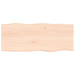 vidaXL Piano per Tavolo 100x40x2 cm in Rovere Non Trattato Bordi Vivi