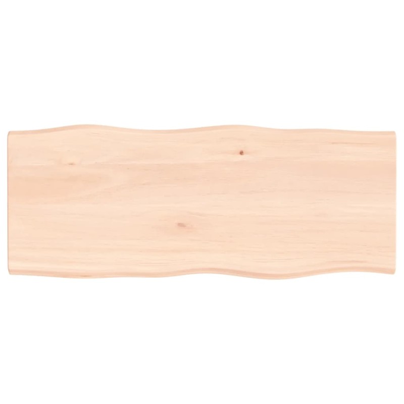 vidaXL Piano per Tavolo 100x40x2 cm in Rovere Non Trattato Bordi Vivi vidaXL Piano per Tavolo 100x40x2 cm in Rovere Non Trattato Bordi Vivi