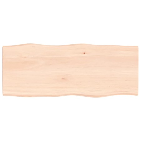 vidaXL Piano per Tavolo 100x40x2 cm in Rovere Non Trattato Bordi Vivi
