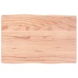 vidaXL Piano Tavolo Marrone Chiaro 60x40x4 cm in Rovere Non Trattato vidaXL Piano Tavolo Marrone Chiaro 60x40x4 cm in Rovere Non Trattato