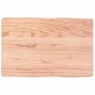 vidaXL Piano Tavolo Marrone Chiaro 60x40x6 cm in Rovere Non Trattato