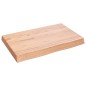 vidaXL Piano Tavolo Marrone Chiaro 60x40x6 cm in Rovere Non Trattato