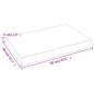 vidaXL Piano Tavolo Marrone Chiaro 60x40x6 cm in Rovere Non Trattato