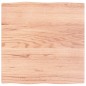 vidaXL Piano Tavolo Marrone Chiaro 60x60x2 cm in Rovere Non Trattato vidaXL Piano Tavolo Marrone Chiaro 60x60x2 cm in Rovere Non Trattato