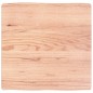 vidaXL Piano Tavolo Marrone Chiaro 60x60x6 cm in Rovere Non Trattato