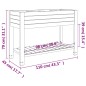 vidaXL Fioriera Rialzata da Giardino Bianca 110x45x79 cm Polipropilene vidaXL Fioriera Rialzata da Giardino Bianca 110x45x79 cm Polipropilene