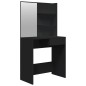 vidaXL Toeletta con Specchio Nero 74,5x40x141 cm