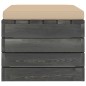 vidaXL Pouf da Giardino su Pallet 2 pz con Cuscini in Massello di Pino vidaXL Pouf da Giardino su Pallet 2 pz con Cuscini in Massello di Pino