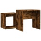 vidaXL Tavolini Impilabili 2 pz Rovere Fumo in Legno Multistrato vidaXL Tavolini Impilabili 2 pz Rovere Fumo in Legno Multistrato