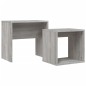 vidaXL Tavolini Salotto Impilabili 2pz Grigio Sonoma Legno Multistrato vidaXL Tavolini Salotto Impilabili 2pz Grigio Sonoma Legno Multistrato