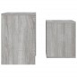vidaXL Tavolini Salotto Impilabili 2pz Grigio Sonoma Legno Multistrato vidaXL Tavolini Salotto Impilabili 2pz Grigio Sonoma Legno Multistrato