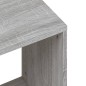 vidaXL Tavolini Salotto Impilabili 2pz Grigio Sonoma Legno Multistrato vidaXL Tavolini Salotto Impilabili 2pz Grigio Sonoma Legno Multistrato