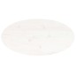 vidaXL Piano Tavolo Bianco 60x30x2,5cm in Legno Massello di Pino Ovale vidaXL Piano Tavolo Bianco 60x30x2,5cm in Legno Massello di Pino Ovale