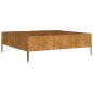 vidaXL Fioriera Rialzata da Giardino 100x100x33,5 cm in Acciaio Corten vidaXL Fioriera Rialzata da Giardino 100x100x33,5 cm in Acciaio Corten
