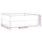 vidaXL Fioriera Rialzata da Giardino 100x100x33,5 cm in Acciaio Corten vidaXL Fioriera Rialzata da Giardino 100x100x33,5 cm in Acciaio Corten