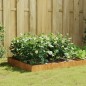 vidaXL Fioriera Rialzata da Giardino 100x100x26 cm in Acciaio Corten vidaXL Fioriera Rialzata da Giardino 100x100x26 cm in Acciaio Corten