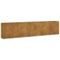 vidaXL Fioriera Rialzata da Giardino 360x40x80 cm in Acciaio Corten vidaXL Fioriera Rialzata da Giardino 360x40x80 cm in Acciaio Corten