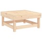 vidaXL Poggiapiedi da Giardino con Cuscino in Legno Massello di Pino vidaXL Poggiapiedi da Giardino con Cuscino in Legno Massello di Pino